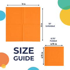 Orange Luncheon Napkins | 20 Count