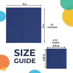 Navy Luncheon Napkins | 100 Count