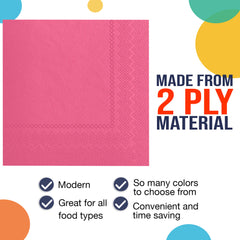 Cerise Luncheon Napkins | 20 Count