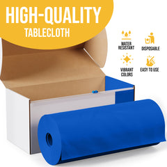 54 in. x 300 Ft. Cut To Size Table Roll | Dark Blue