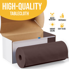 54 in. x 100 Ft. Cut To Size Table Roll | Brown | Case of 6