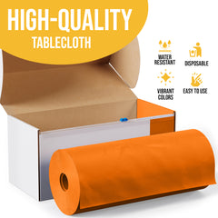 54 in. x 100 Ft. Cut To Size Table Roll | Orange