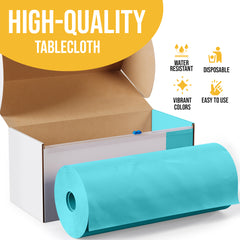 54 in. x 100 Ft. Cut To Size Table Roll | Light Blue | Case of 6