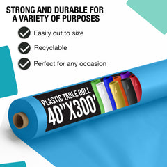 40 in. x 300 Ft. Premium Turquoise Table Roll