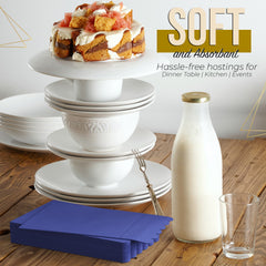 3 Ply Periwinkle Scalloped Napkins - 20 Ct.