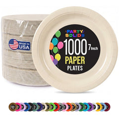 7 in. Ivory Paper Plates | Case of 1000