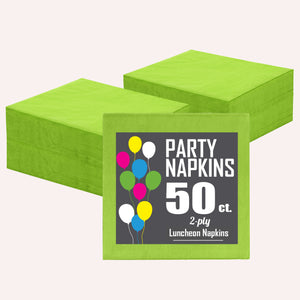 Lime Green Luncheon Napkins | 6.75 in. x 6.75 in. | 1800 Count
