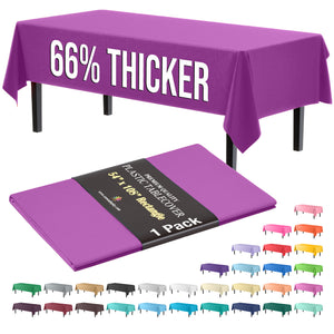 Premium Magenta Plastic Table Cover | 54 in. x 108 in.