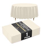 Premium 70" Round Ivory Table Cover