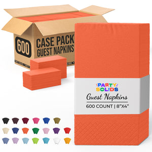 Orange Guest Towel Napkins | 600 Count