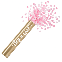 Pink Confetti Gender Reveal Cannon