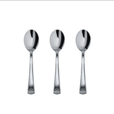 Fancy Disposable Silver Soup Spoons | 480 Count