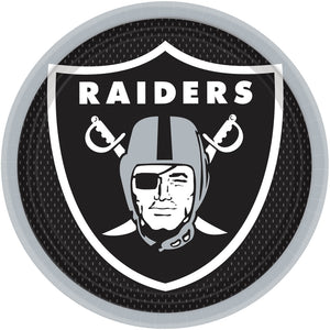 Las Vegas Raiders 9 in. Round Paper Plates