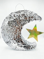 Moon and Star Dangle Piñata for Juvenile Birthday Parties