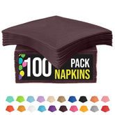 Brown Beverage Napkins | 100 Count