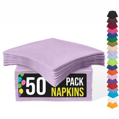 Lavender Luncheon Napkins | 6.75 in. X 6.75 in. | 50 Count