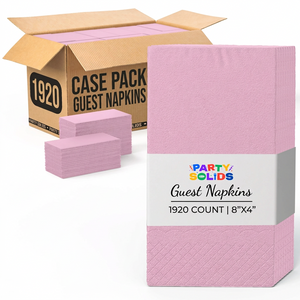 Pink Guest Towel Napkins | 1920 Count Case