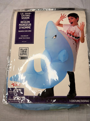Inflatable Man-Eating Shark Costume - Halloween Fun - Child One Size