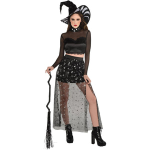 Enchanting Lunar Witch Costume for Halloween - Adult L (10-12)