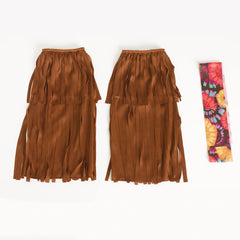 Flower Power Hippie Costume for Girls - Child M (8-10)