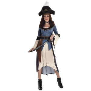 Elegant Posh Pirate Women's Halloween Costume - Adult L (10-12)
