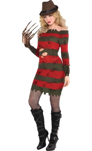 Nightmare Ms. Krueger Halloween Costume for Women - Adult XL (14-16)