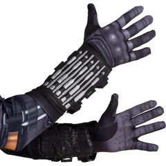 Adult Batman Gauntlets with Foam Pieces - Officially Licensed DC Costume Accessory