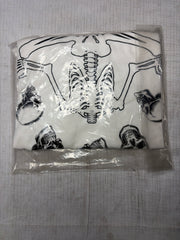 Halloween Skeleton Head Crop Top T-Shirt - Adult M