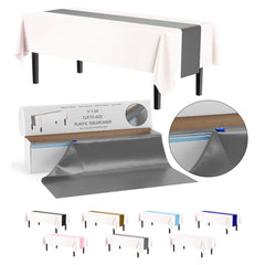 14 in. x 200 Ft. Cut To Size Silver Table Runner