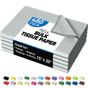 Grey Tissue Paper 15 in. x 20 in. | 480 Sheets