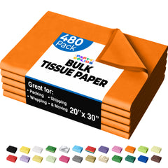 Orange Tissue Paper 20 in. x 30 in. | 480 Sheets