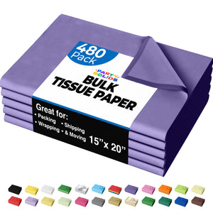 Purple Tissue Paper 15 in. x 20 in. | 480 Sheets
