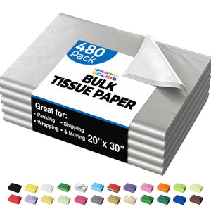 Silver Tissue Paper 20 in. x 30 in. | 480 Sheets