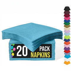 Turquoise Luncheon Napkins | 6.75 in. X 6.75 in. | 20 Count