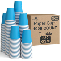 9 Oz. Turquoise Paper Cups | Case of 1000
