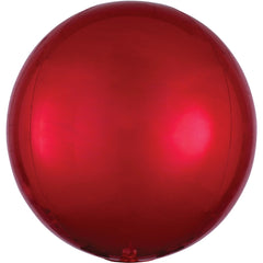 16" Metallic Red Orbz Foil Balloon