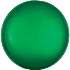 Festive Green Metallic Orbz Balloon - 16 Inch