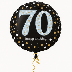 Sparkling 70th Birthday Foil Balloon