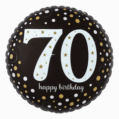 70th Birthday Sparkle Foil Balloon - 18 Inch