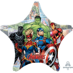 Marvel Avengers Power Unite Star-Shaped Foil Balloon