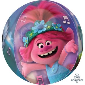 Trolls Orbz Mylar Balloon - Foil Super Shape