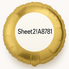 Elegant Gold & White Circle Foil Balloon - 18 Inch