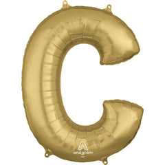 Gold Foil Letter C Balloon - Metallic Party Decoration