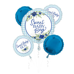Sweet Baby Boy Foil Balloon Bouquet