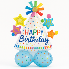 Airloonz Happy Birthday Party Hat Balloon