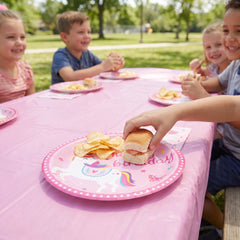 Enchanting Unicorn Birthday Paper Plates - 6.75"