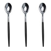 Trendables Spoons Black/Silver | 20 Count