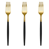Trendables Forks Black/Gold | 20 Count