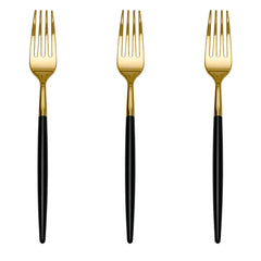 Trendables Forks Black/Gold | 120 Count