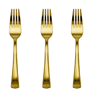 Exquisite Gold Plastic Forks | 480 Count